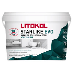 Затирка Litokol Starlike EVO, цвет S.100 Bianco Assoluto, эпоксидная, 1 кг