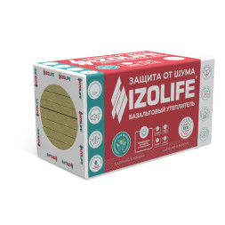 Каменная вата Izolife Акустик, 1200х600х100 мм,упаковка 6 плит, 4,32 м2